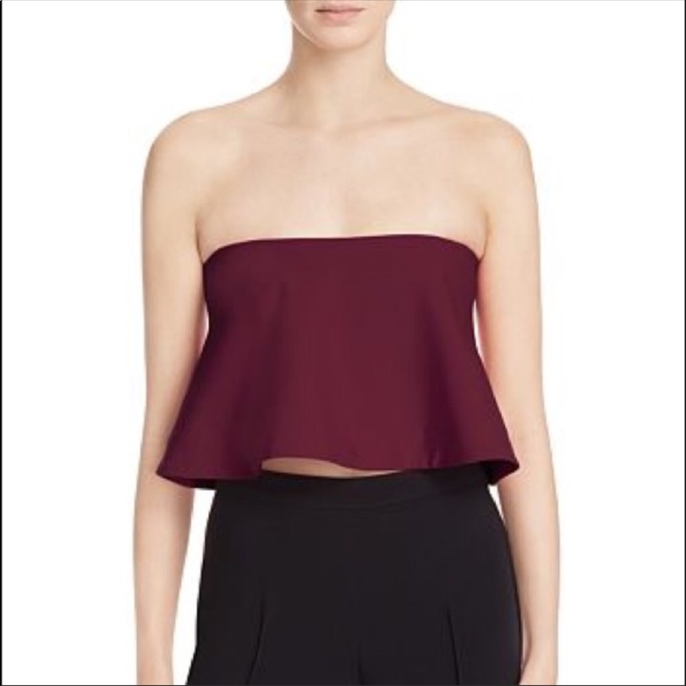 Revolve Likely Tearose Strapless Cropped Top